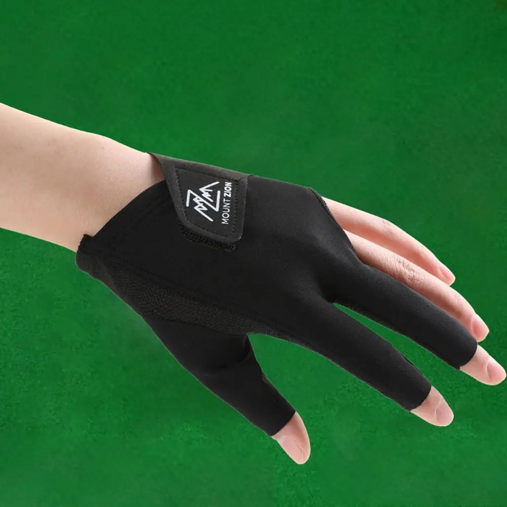 1Pcs Left Hand Billiards Glove Non Slip Elastic Billiard Training Gloves Breathable Snooker Billiard Glove Billiard Accessories