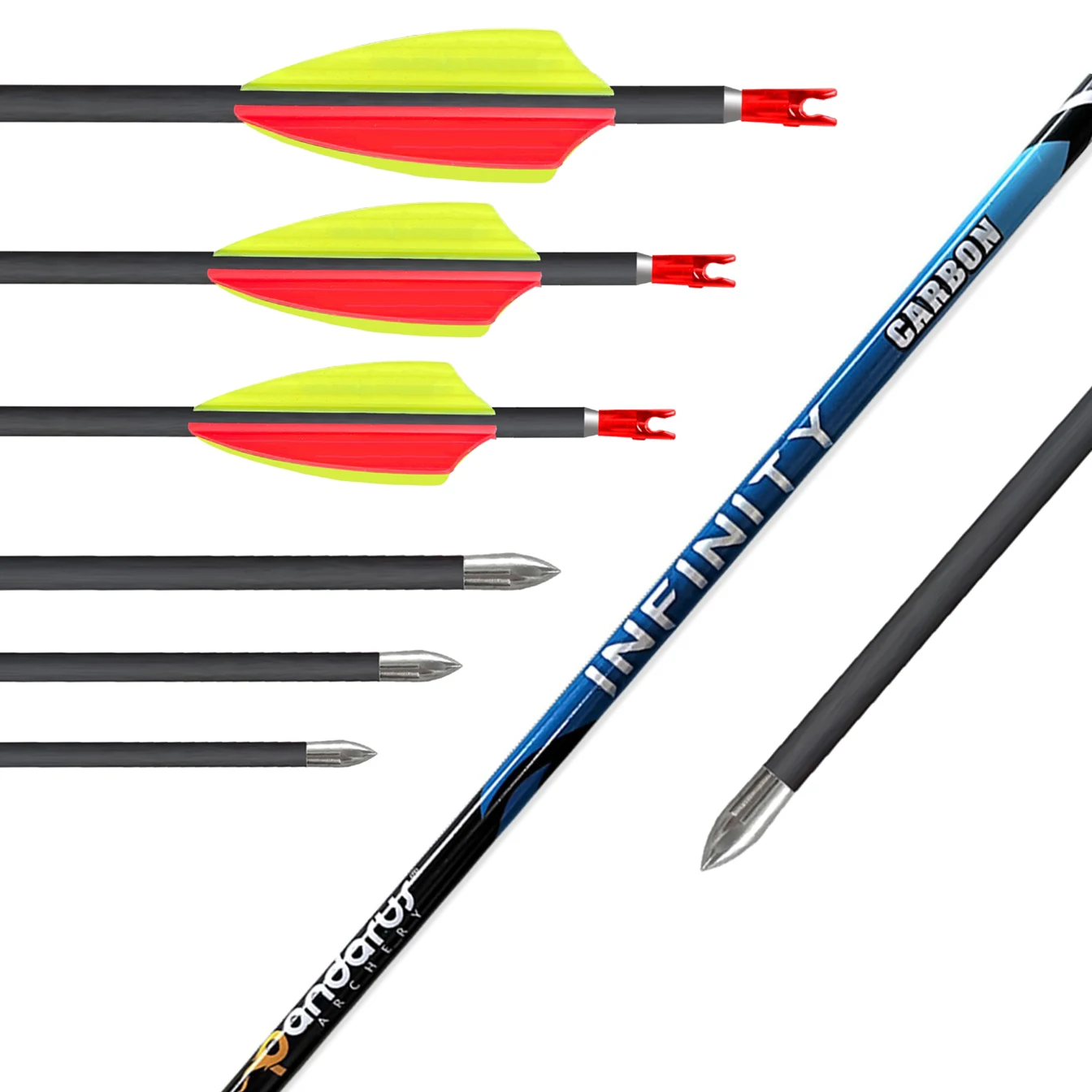 ID4.2mm 30inch Spine400 500 600 700 800 900 1000 1100 1200 1300 1400 1500 Pure Carbon Arrow Archery Compound Recuvre Bow Shooti carbon arrow shafts