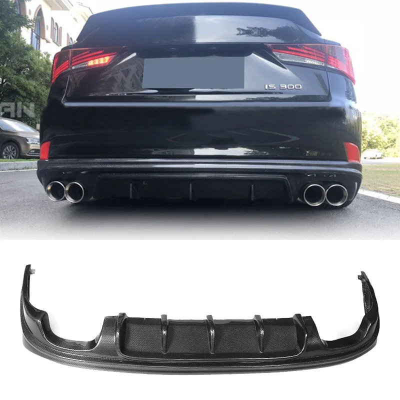 Carbon Fiber Rear Bumper Lip Diffuser For Lexus Is250 300 350 Is F