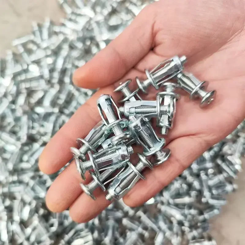 Petal Screw Anchor Bolt Pétala Expansão Plugs para Curtain Clamp Petal Rivet Lock 50 Pcs
