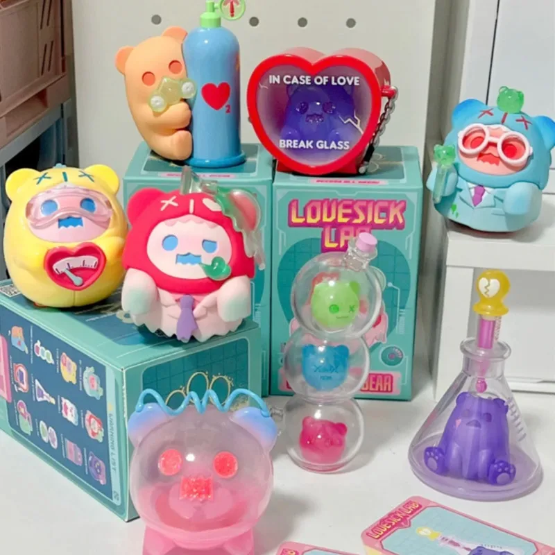 

Original ShinWoo Ghost Bear Love and Lab Series Blind Box Toys Model Confirm Style Cute Mystery Box Anime Figure Gift Surprise