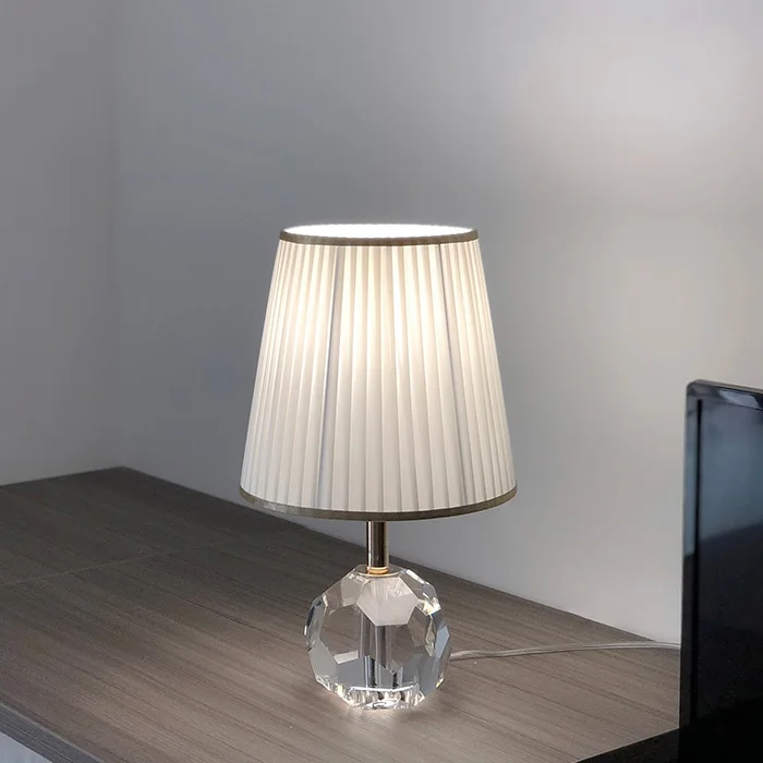 Nordic light luxury crystal lamp sofa Luxury warm color bedside