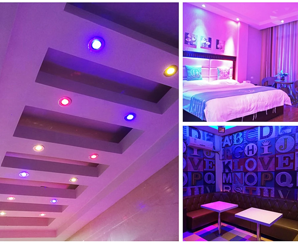 DC12V LED Mini Spotlight Recessed Ceiling Star Down Light KTV Bar Party Stage Colorful Light RGB Gypsum Board Small Spot Lights led downlight,led spotlight