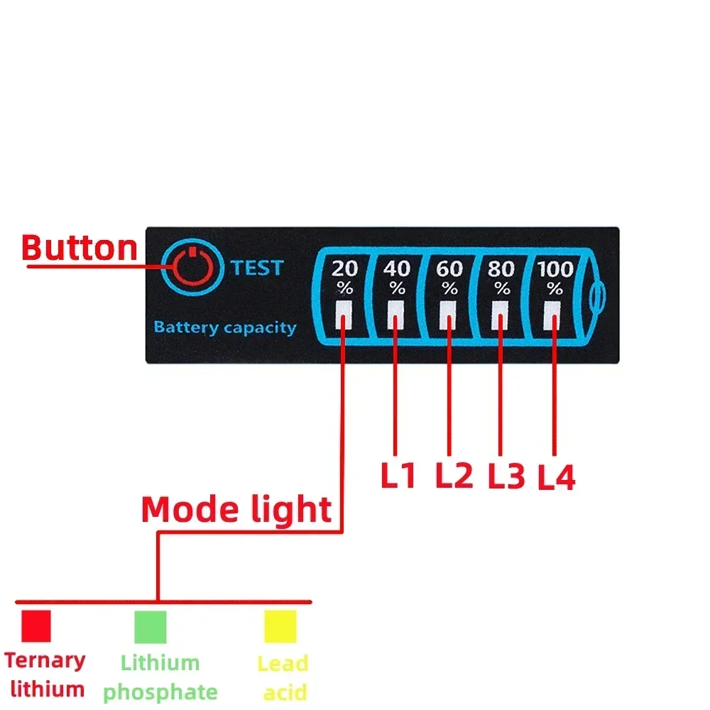 2S-8S 18650 Li-ion Lipo Lithium 5-30V Acid Battery Level Indicator Tester LCD Display Meter Module Capacity Meter 2