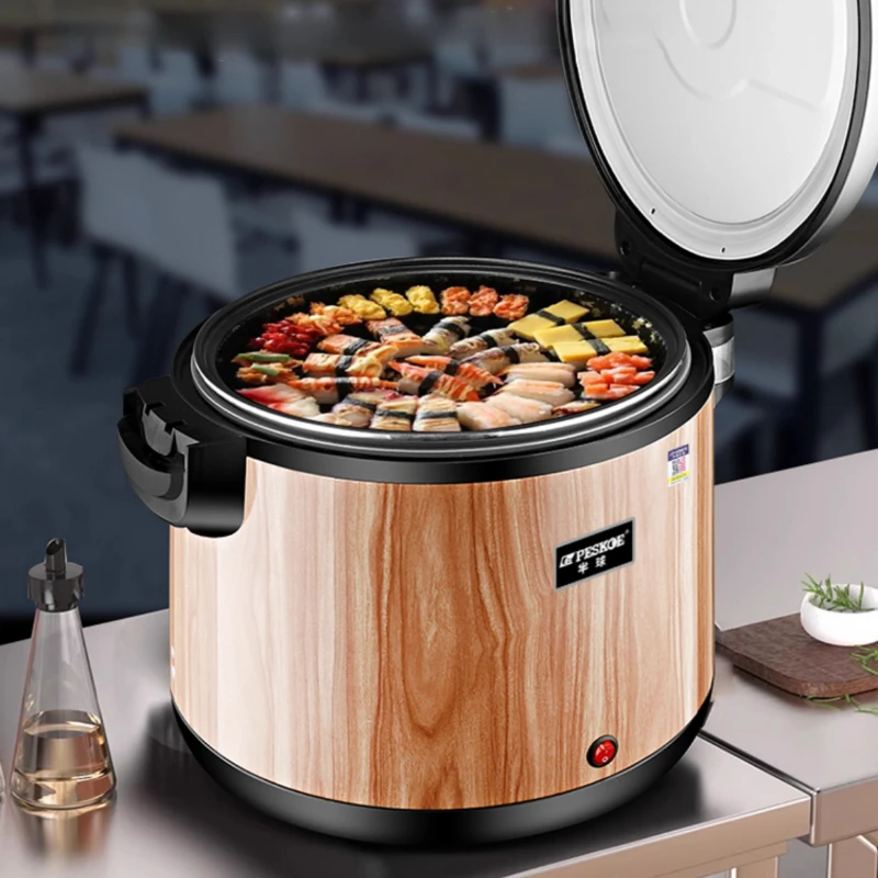 Commercial insulation pot large capacity insulation bucket stall stall plug-in heating pot hotel-specific