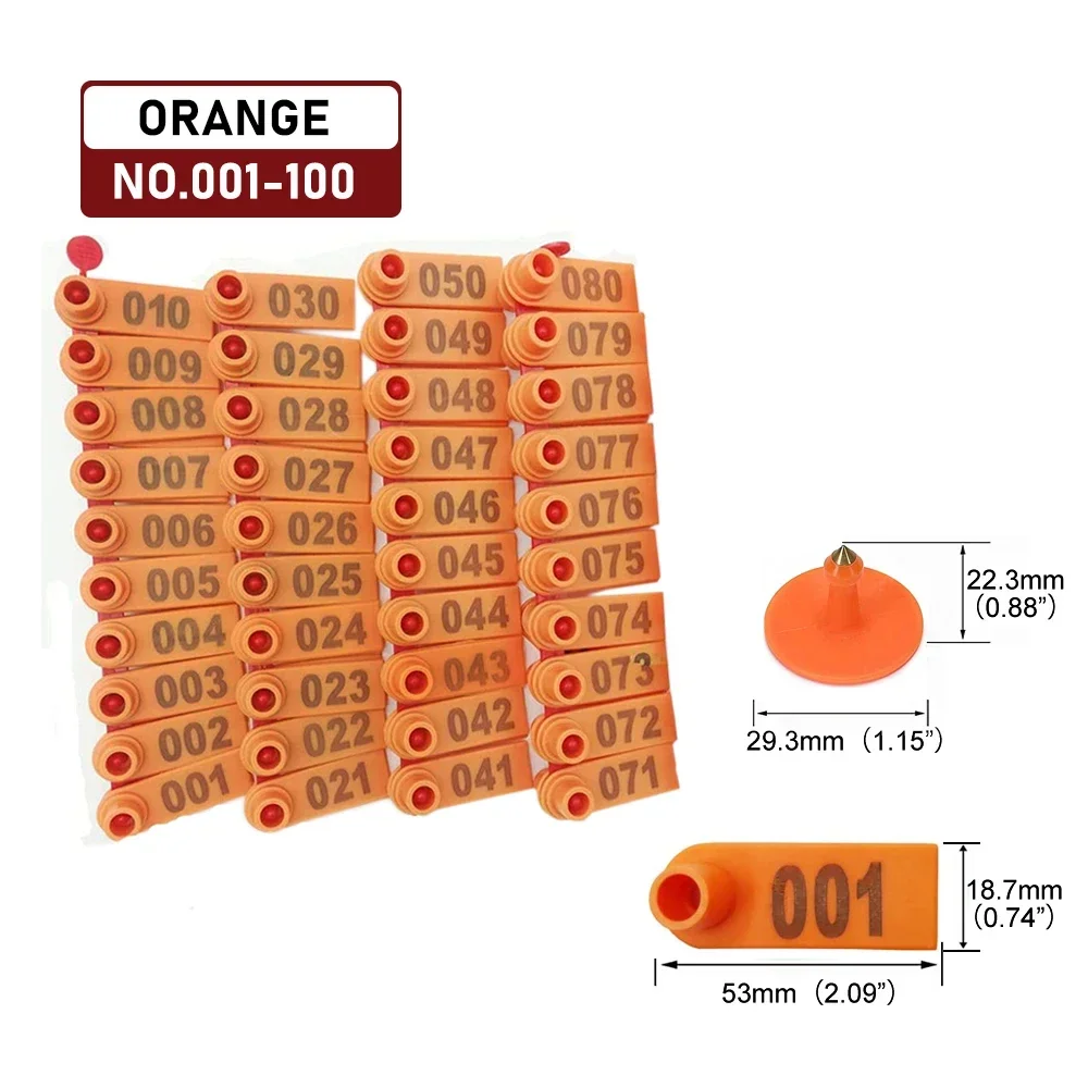 Orange Ear Tags