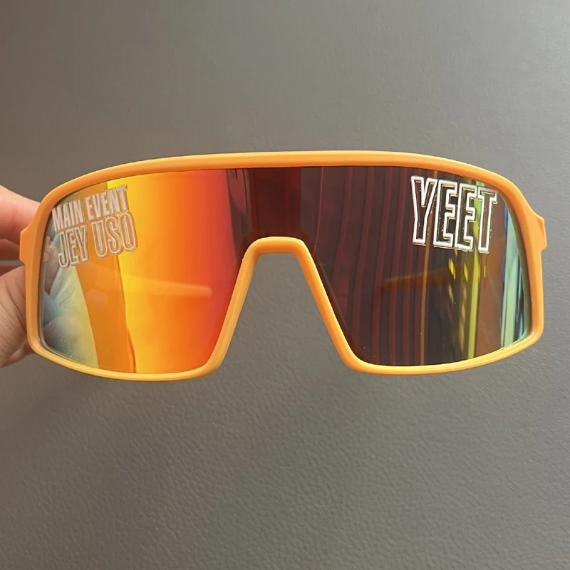 Orange Jey Uso YEET Sports Shades Sunglasses children Glasses Bloodline USOS RARE yellow Sunglasses 3