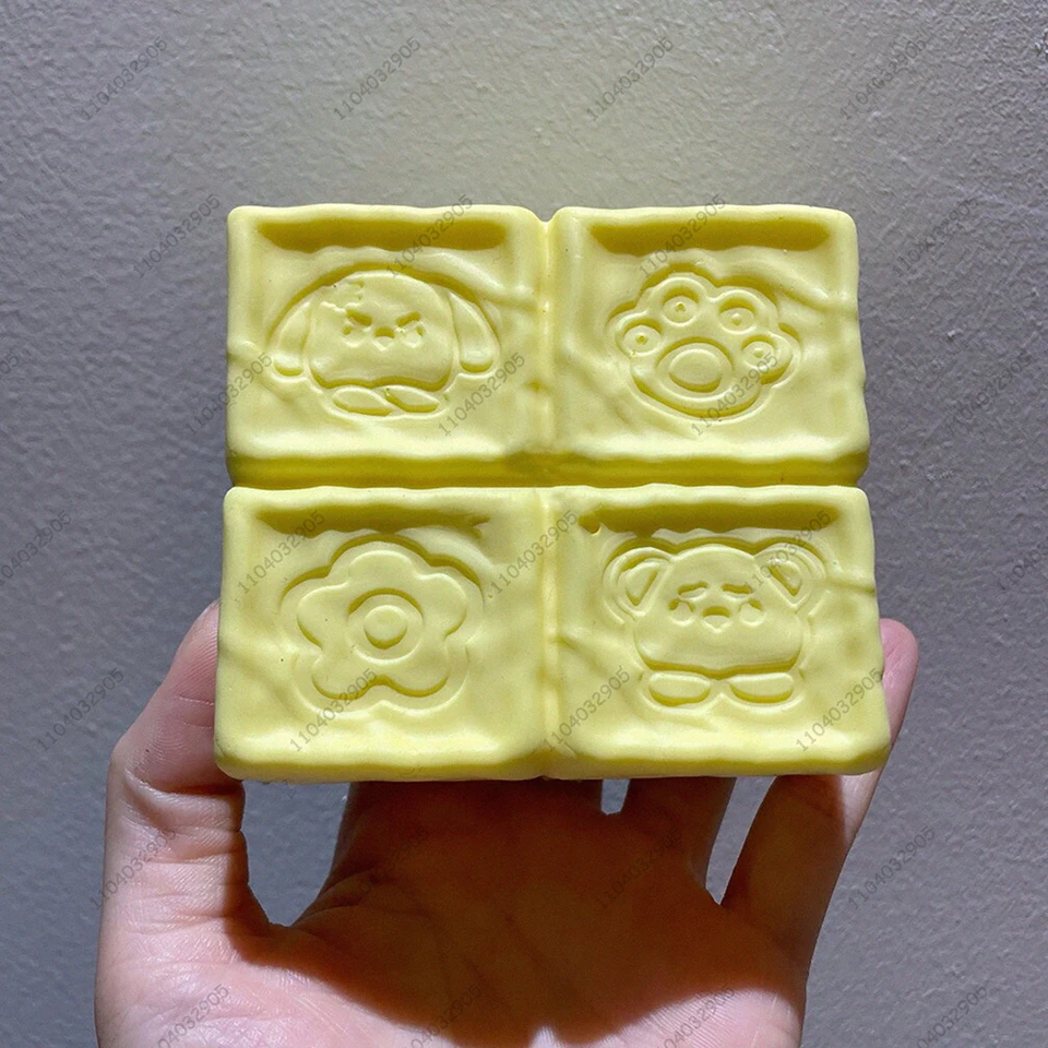 Vochtige aardbeien-melkchocolade cake, zacht speelgoed, langzaam terugverend, friemelspeelgoed, sensorisch stressverlichtend knijpspeelgoed voor kinderen_voghion.com