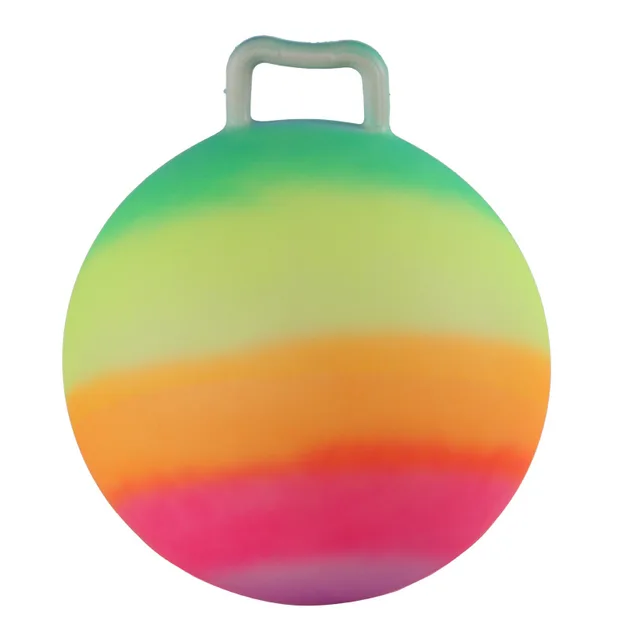 Diameter 18 Inch Sports Hopping Ball for Kids Bouncy Ball Jumping Ball with Handle Kids Outdoor Toys 3