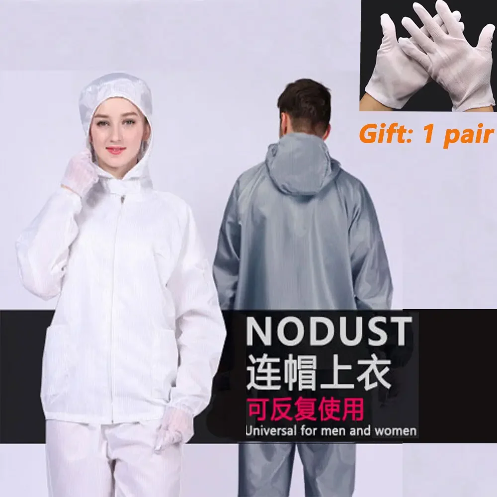 Split Type Work Clothes Unisex Reusable Anti-Static Safety Clothing With Pockets Dust-Proof Clean Paint Materials Isolation Split work coverall suit