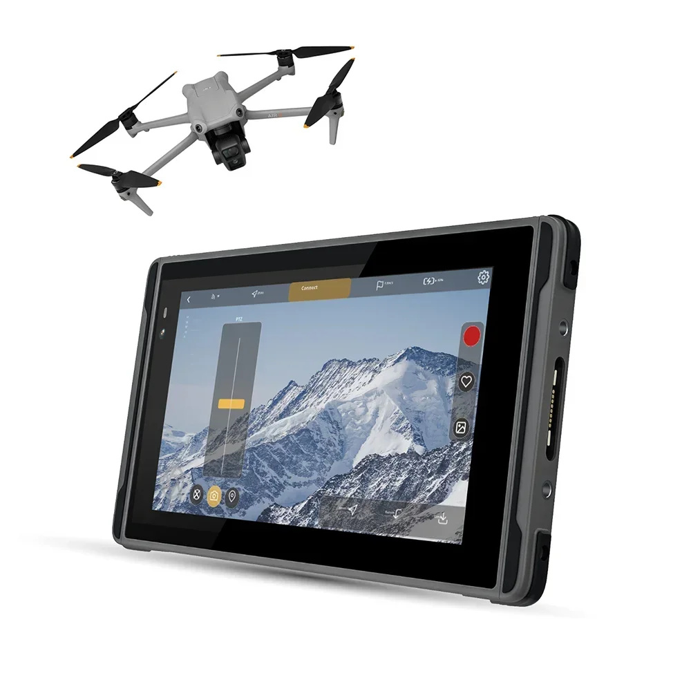 Hugerock X7 드론 액세서리, 7 인치 FHD 견고한 태블릿 2600 니트, UAV 드론 제어 햇빛 읽기 가능, 안드로이드 13, 8GB RAM, 128GB ROM