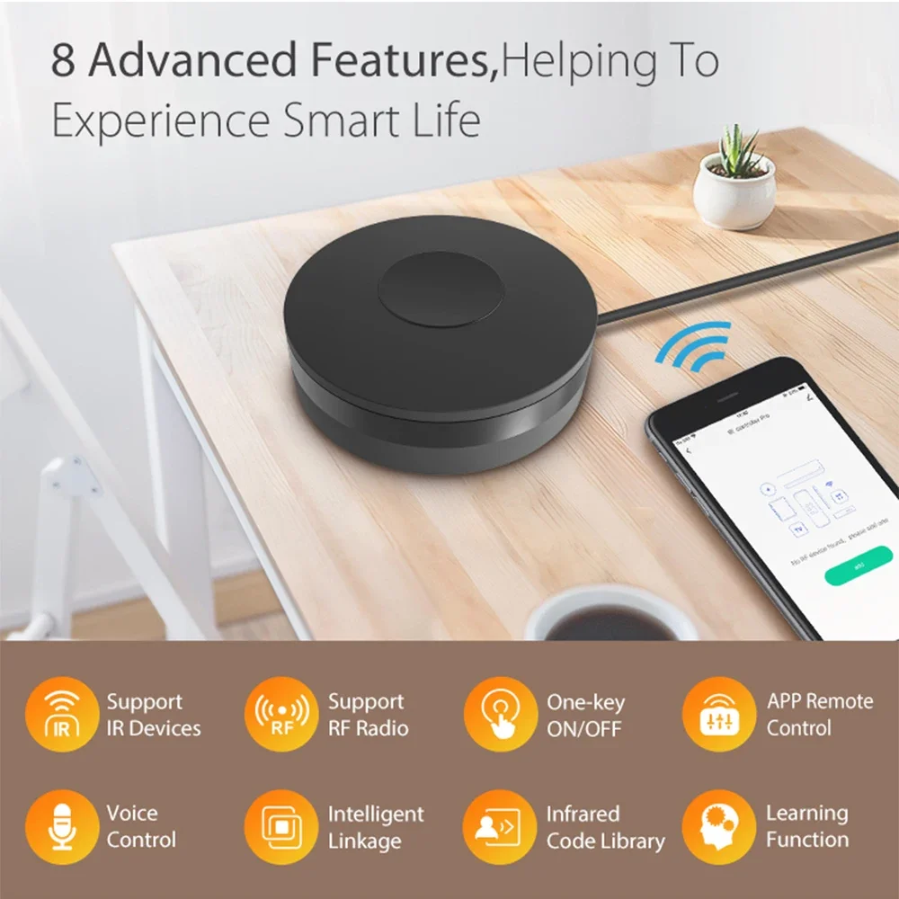 Tuya Smart Wifi RF IR Remote Control Smart Home for Air Conditioner ALL TV LG TV Support Alexa Google Home wifi ir remote wifi remote controller