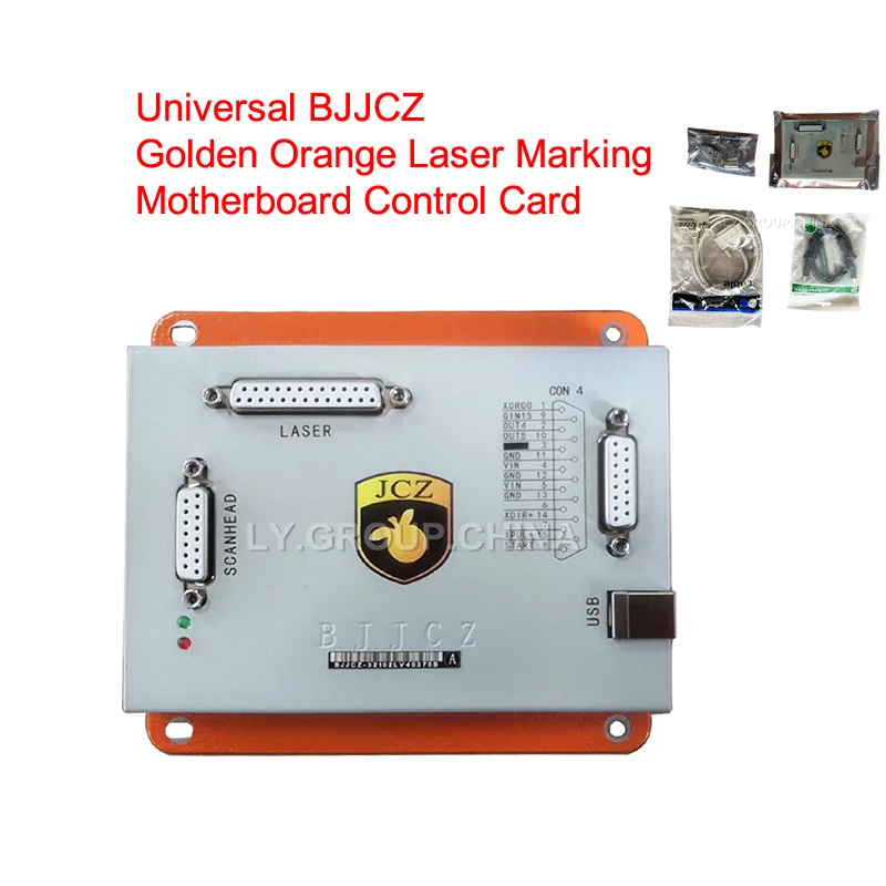 

Original Universal BJJCZ Golden Orange Laser Marking Motherboard Control Card For Laser Marking Machine With Rotary A Axis Funct