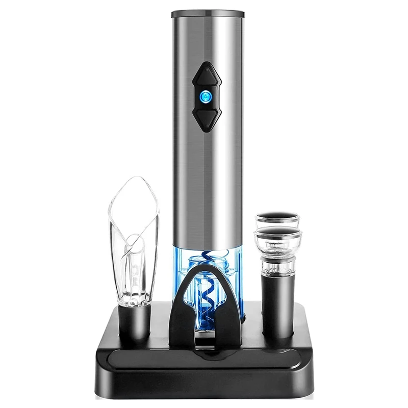 

Electric Wine Bottle Opener,Automatic Wine Opener Gift Set Wine Opener Electric For Kitchen Bar Restaurant