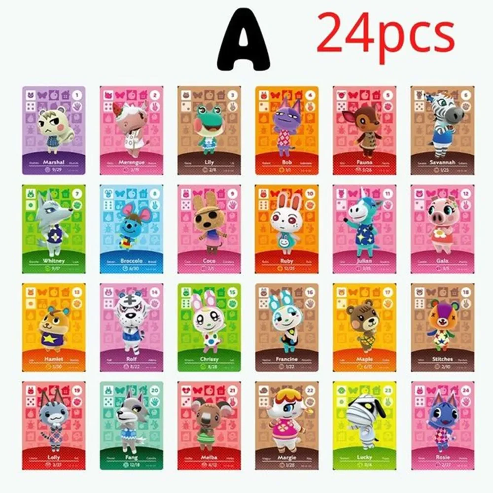 Animals Crossing New Horizons Amiibo Card Ankha Marshal Maple NS Switch 3DS Game Set Mini NFC Cards Series 1 2 3 4 5 amiibo cards,game cards,animation game cards,anime cards,anime trading cards,collectible cards