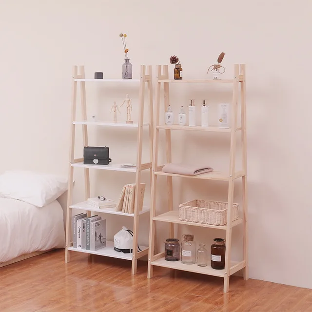 Kids BookshelfNordic children's bookshelf creative storage rack trapezoidal multi-layer simple furniture display rack shelf to S