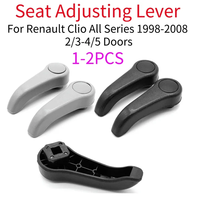 1-2Pcs Adjusting Lever Pull Handle Seat Replacement Unique Parts Portable Car Ornaments For Renault Clio 1998-2008 Auto Parts