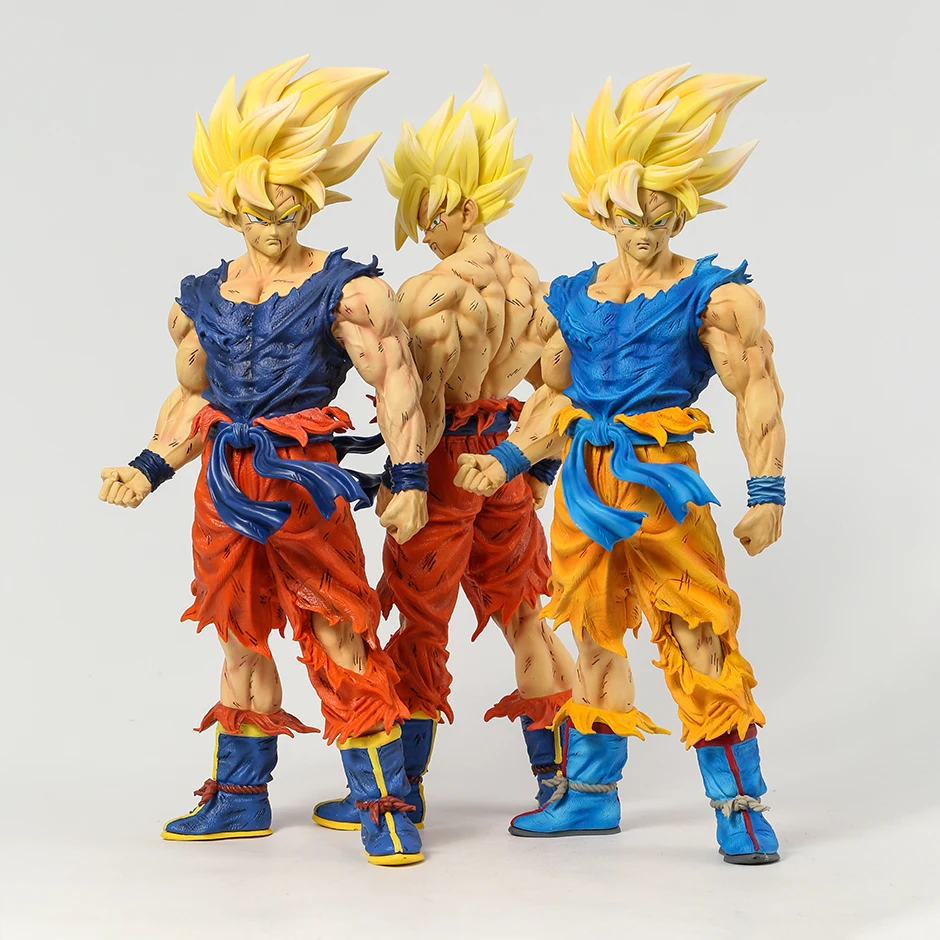 Figura completa de Dragon Ball Z, estatua de modelo excelente de 43cm, Son  Goku Super Saiyan - AliExpress