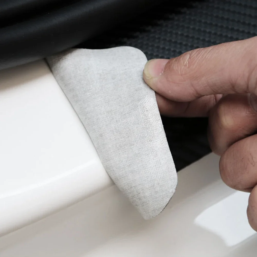 Car sticker carbon fiber decorative strip door sill For T-CROSS TCROSS accessories car door sill pedal