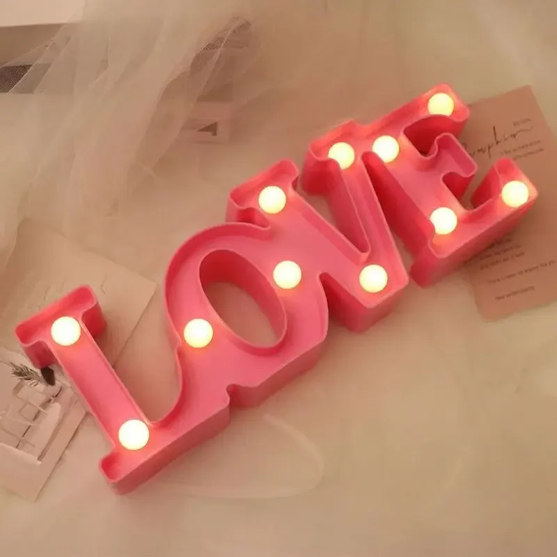LED Love Heart light up sign Decoration Valentines Day Gift 12