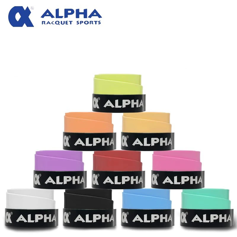 Alpha 30pcs/lot Tennis Overgrip Stick Grips Soft Sweatband Thin T17 Tacky Badminton Tape Accessories