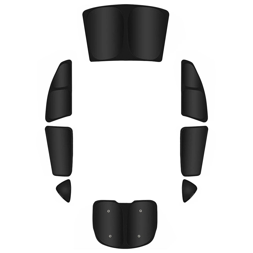 8Pcs/Set Car Multi Sun Shade Ultraviolet Isolation Car Windows Sun Shade Total Blackout Sun Visors for Tesla Model Y 2020-2024