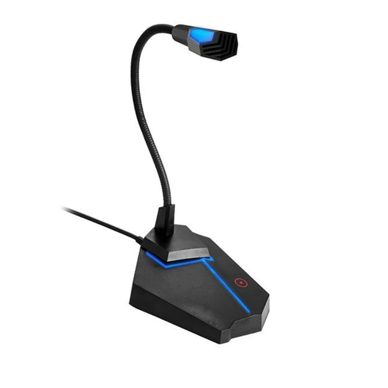 A0KB USB 컴퓨터 마이크, 조절 가능한 목 고감도 컴퓨터 PC 마이크 게임용 마이크 PC 데스크탑 용