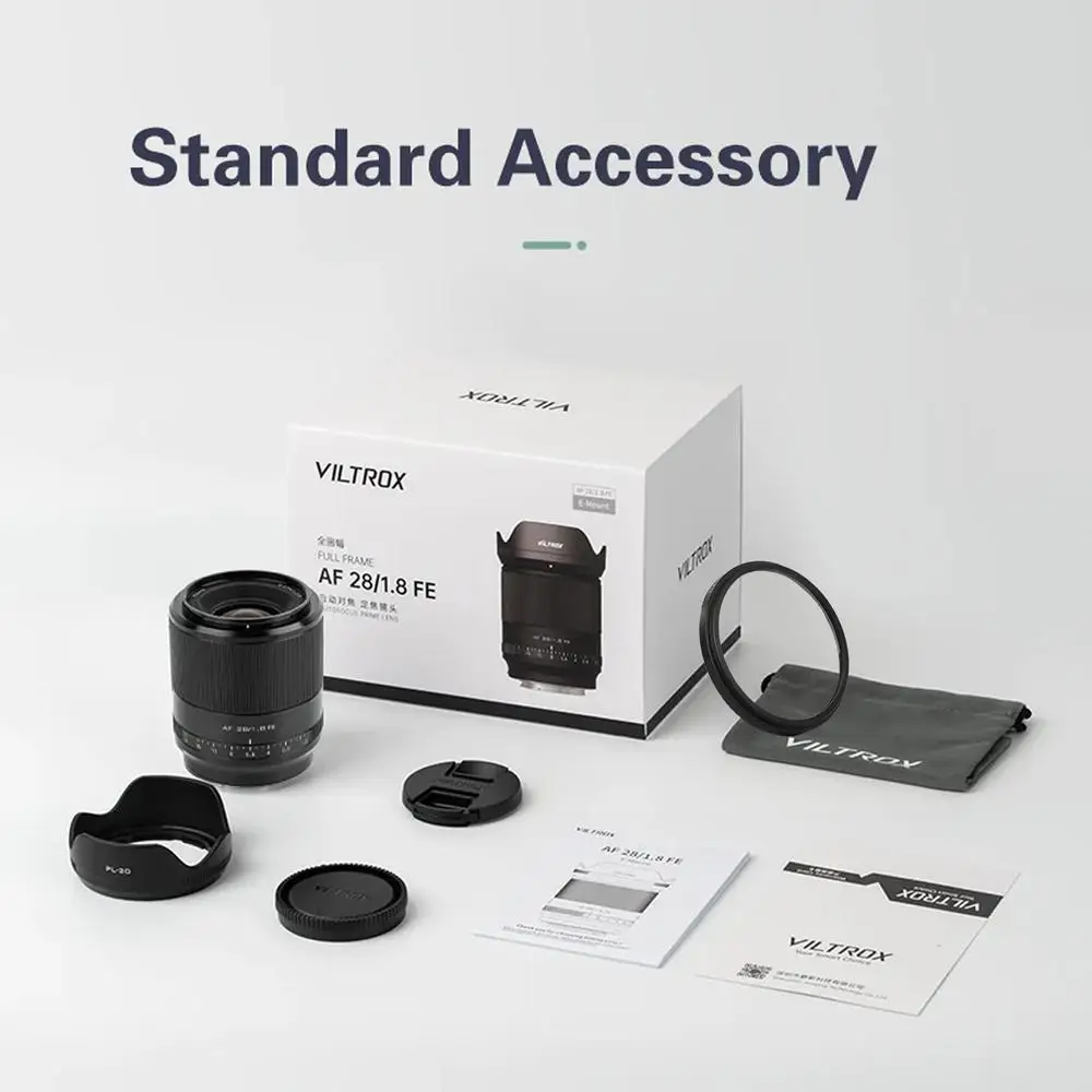 28mm F1.8 Full Frame Auto Focus Wide-angle Prime Lens for Sony E-Mount Camera A7