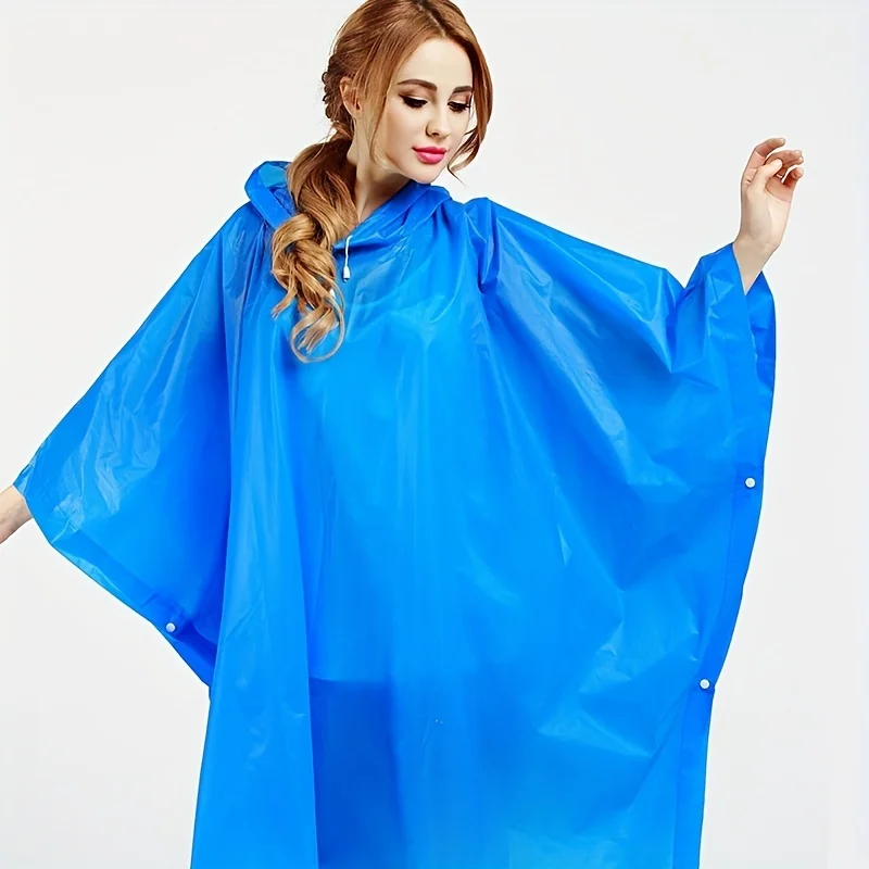 Rain Ponchos For Adults Pouch For Hiking Unisex Raincoat Camping Rain Ponchos With Hood Men Women Raincoat Jacket rain poncho