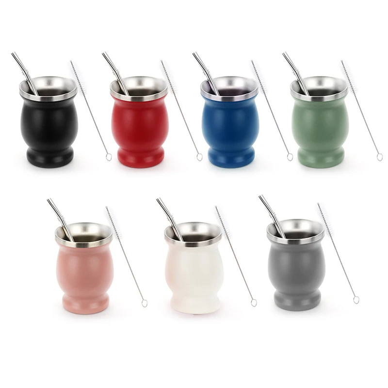 Mate Tea Cup Straw High Temperature Resistant Nutritious Drinking Utensils Water Mug Kitchen Supplies 304 Stainless Steel tea cup