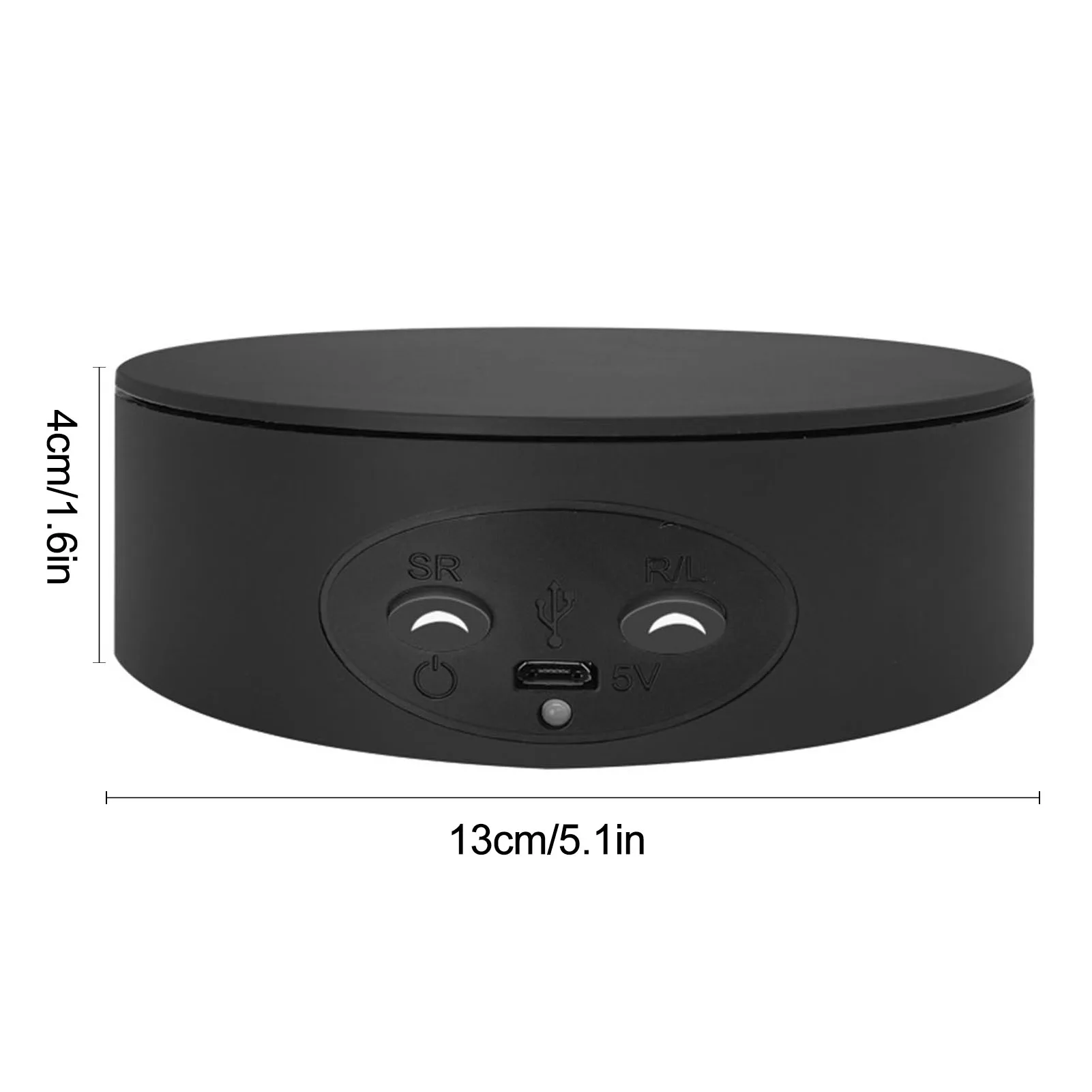 Smart Rotating Display Stand 360 Degree USB Frosted Turntable Swivel Base Bracket For Photography Video Shooting 13cm Mini Size