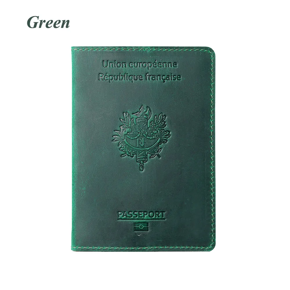 Personalized Genuine Leather Passport Cover and Travel Wallet