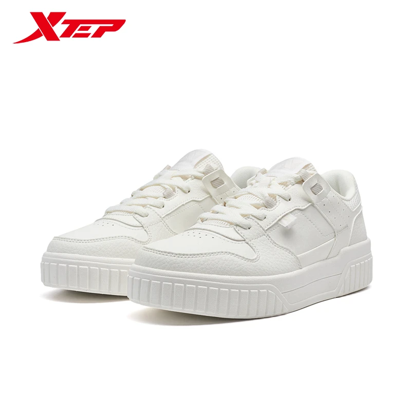 Xtep Skateboarding Shoes For Women Autumn Comfortable Skate Shoes Cushion Lightweight Breathable Sneakers 876318310013