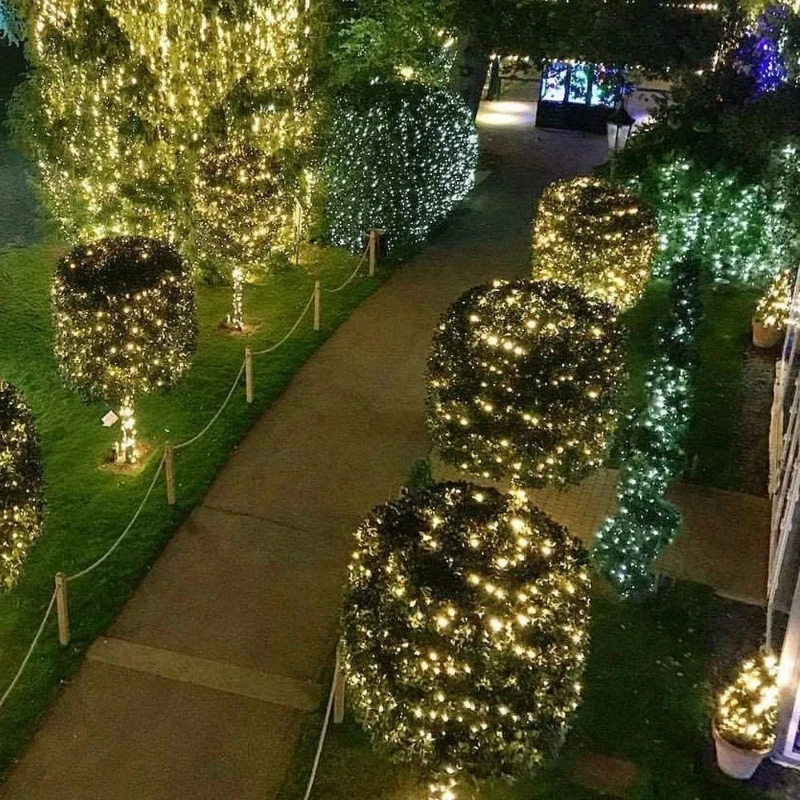 1000LED Fairy String Lights Christmas Garland Outdoor Decor Lights Waterproof with Remote for Tree Street Wedding Party