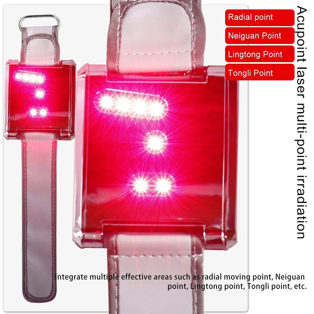 Diabetes Watch LLLT Laser Therapy Physiotherapy Equipment 650nm 7 Holes for Rhinitis High Blood Pressure Treatment Laser Watch 2
