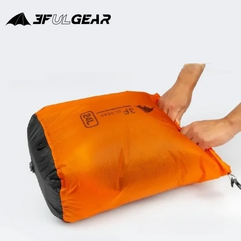 3F UL GEAR 방수 드라이 백(에어 밸브 포함) 12L 24L 36L 드리프팅, 수영, 캠핑, 야외 활동을 위한 휴대용 배기 보관 가방