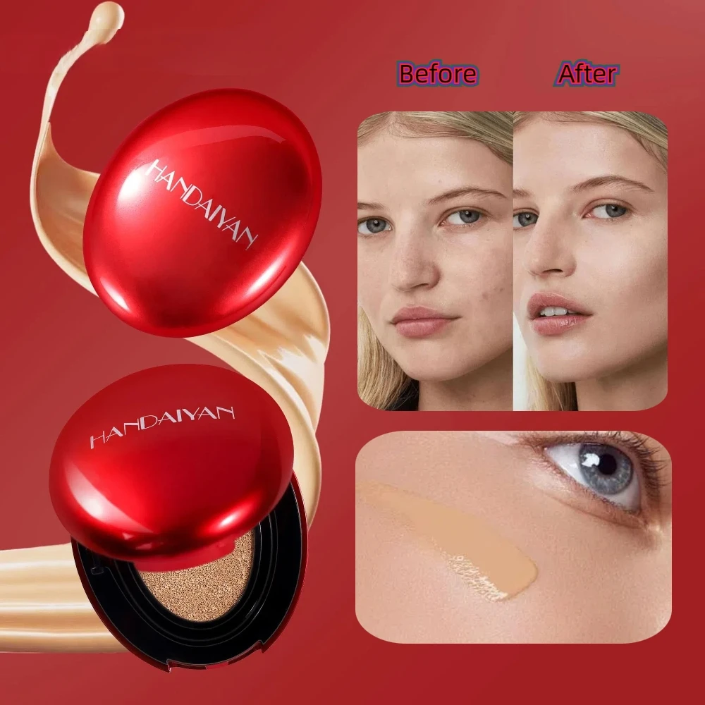 Air Cushion BB Cream Full Coverage Waterproof Long-lasting Brighten Foundation Cream For Women Korean Cosmetics