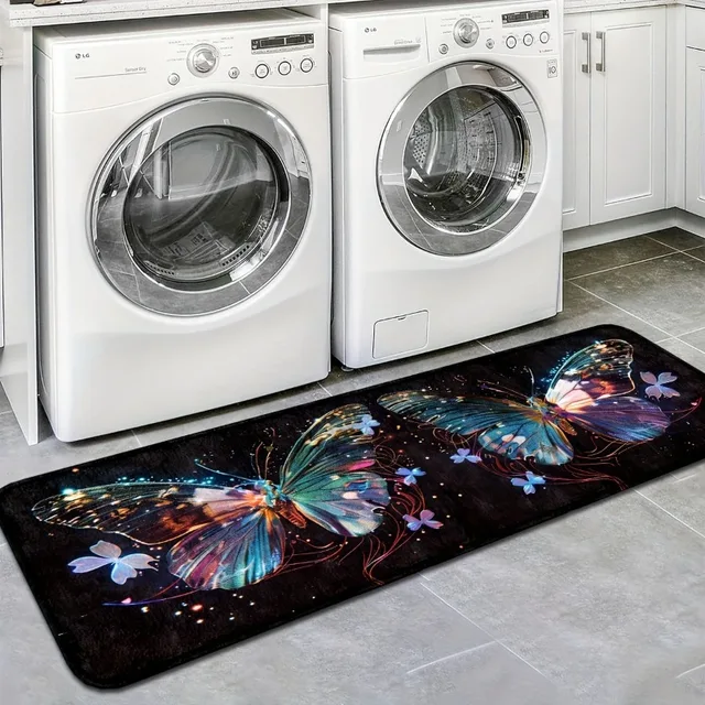 Vintage American Laundry Room Rug 6