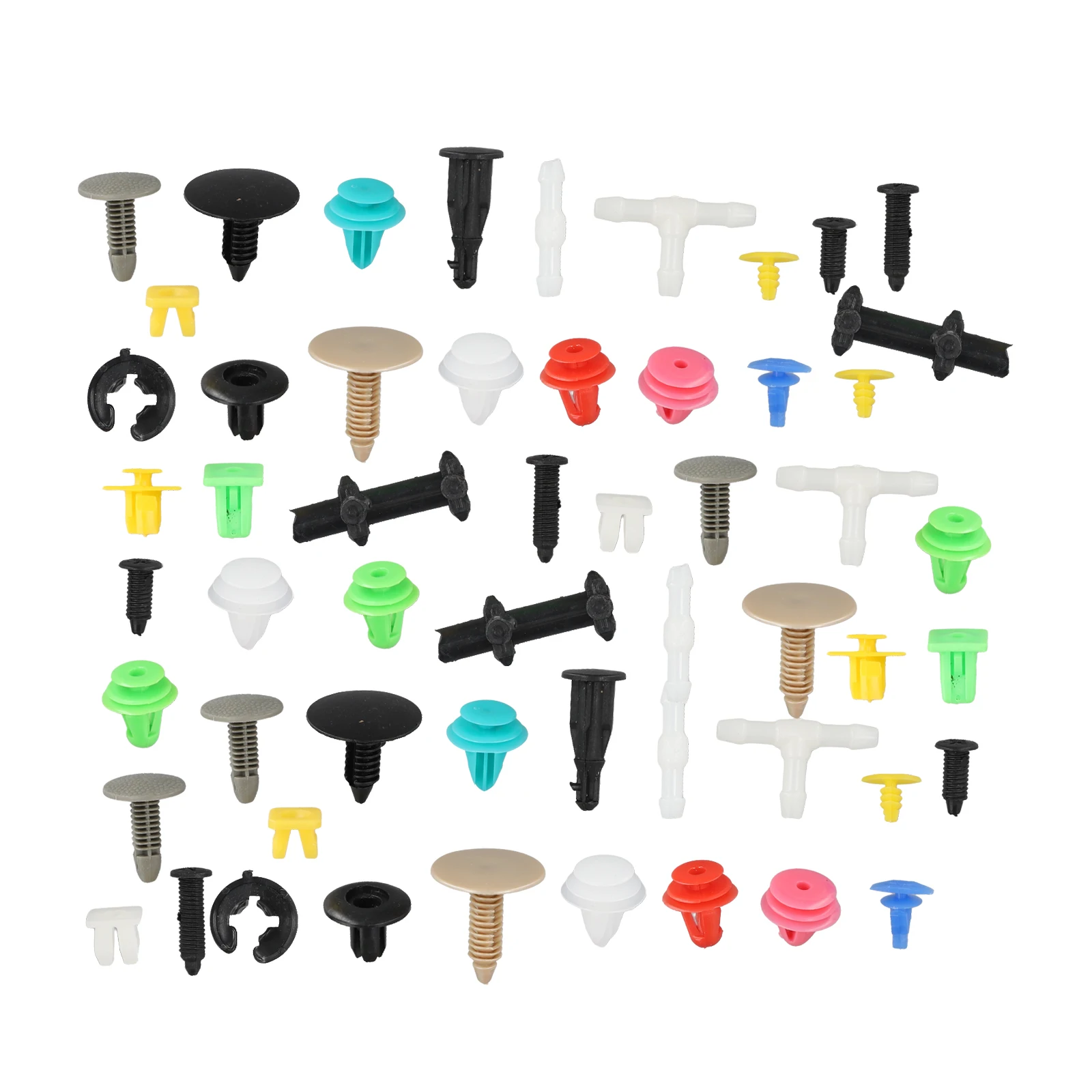 

200pcs Plastic Car Body Push Pin Rivet Fasteners Trim Moulding Clip Screw Driver For Car Fender, Bumper, Door