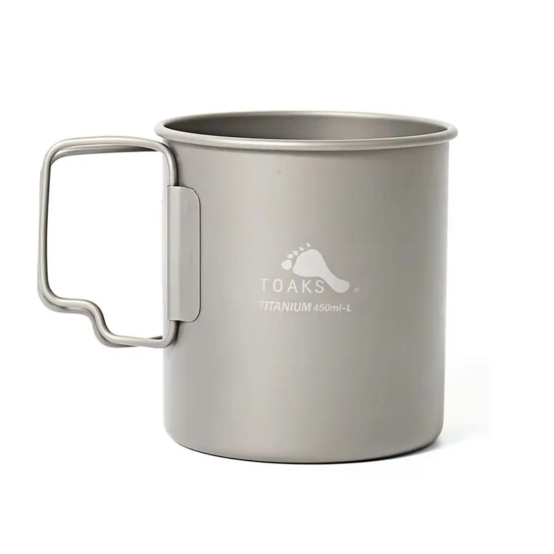 TOAKS Titanium 450ml Cup with Lid (Ultralight Version) Titanium Cup 0.3mm Thickness 62g Outdoor Camping Equipment 6