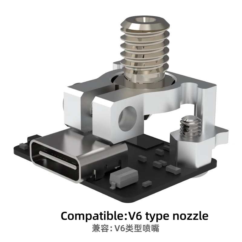 Suporte do Bocal para Impressora 3d Leve Alumínio Adxl345 Acelerômetro Otimizar Desempenho de Impressão Mellow-v6 - Imagem 6