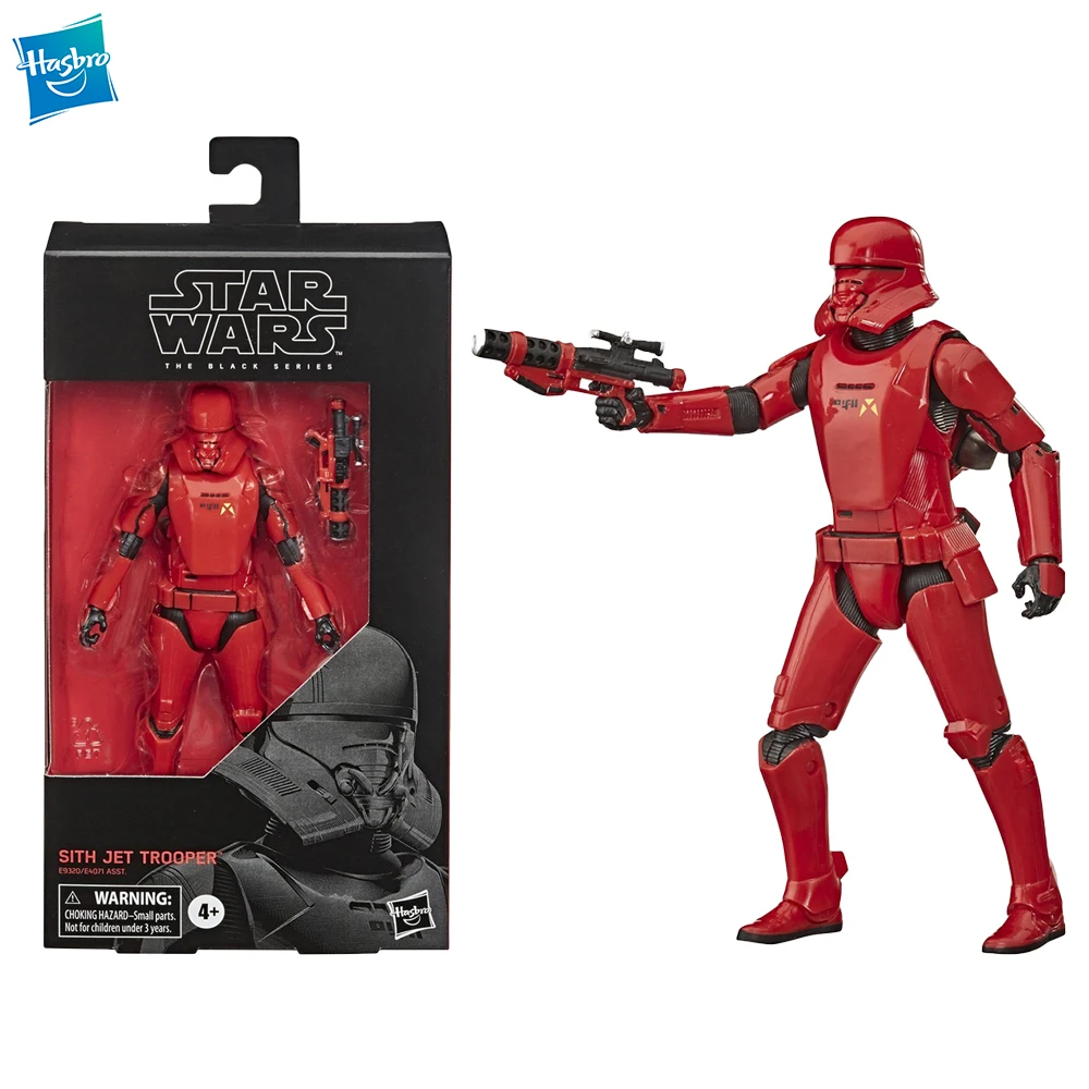 

Original Hasbro Star Wars The Black Series Sith Jet Trooper 6-Inch Anime Action Movie Figure Collectible Model Gifts Toy E9320