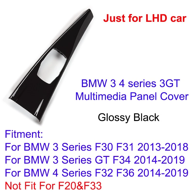 Panel de Reemplazo Interior para BMW Serie 3 4 3GT F30 F32 F35 F36 M Sport IDrive Multimedia