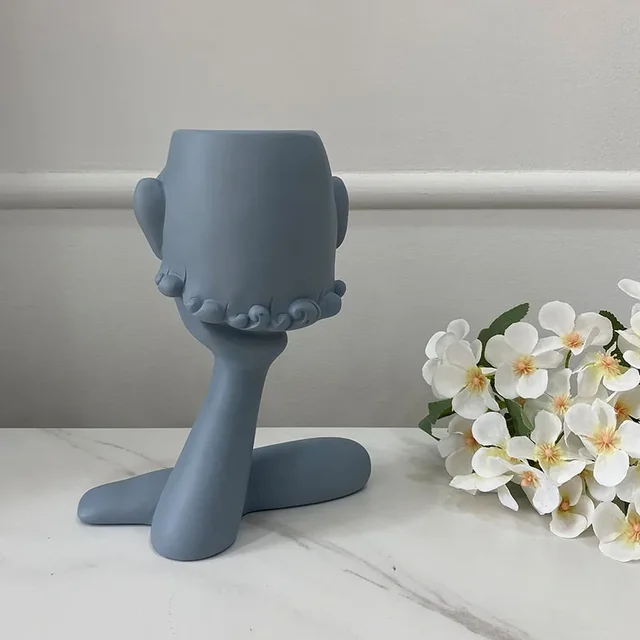 송진 추상 피규어 가족 화분 장식: 독특한 아름다움과 실용적인 장식의 완벽한 조화