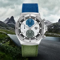 2025 RollsTimi New Men's Watches Two-color nylon Quartz Watch Men Sport Chronograph Japan Movt AR Sapphire glass Wristwatch Men
