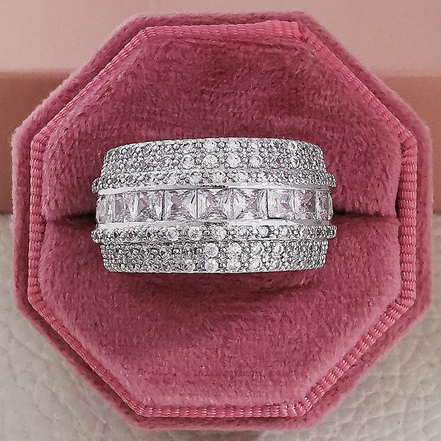 Wedding Band Eternity Ring For Women Big Gift For Ladies Love Wholesale Lots Bulk Jewelry R5578