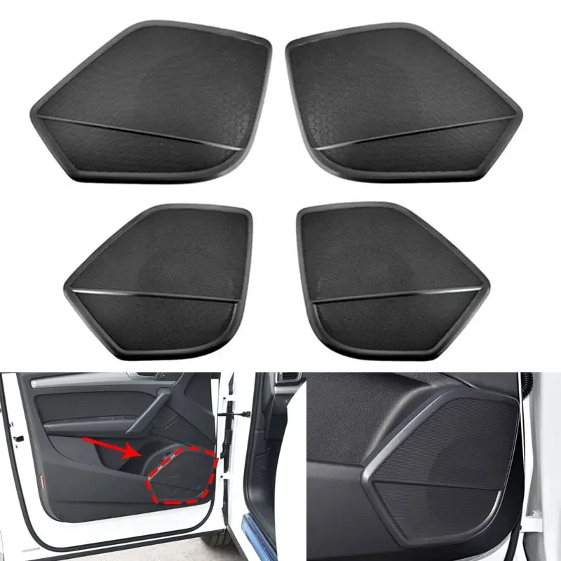 Car Front Rear Door Sides Audio Speaker Trim Horn Panel Cover For Audi Q5