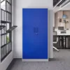 Metal Garage Storage Cabinets with Lock Door and Adjustable Shelves, Steel Tool Cabinets for Warehouse Organisieren (Blue Gray) 6