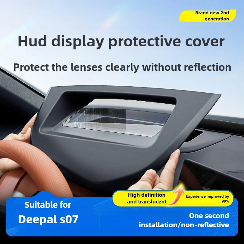For Changan Deepal S07/S7 Car Head-up Display Protective Cover HD Glass Hud Display Reflective Screen Frame Decoration Cover detail image 1