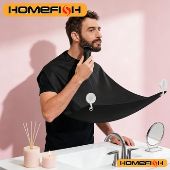 Mantellina da Barba per Uomo - Grembiule per Rasatura e Cura Personale - Ideale per Igiene e Cura della Barba